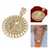 gold pendant 18k shiny xuping