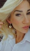 gold earrings made of stainless steel