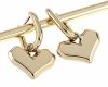 gold earrings made of stainless steel