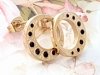 gold earrings made of stainless steel
