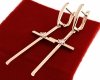 gold plated earrings with exclusive cubic zirconia