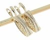 gold plated earrings with exclusive cubic zirconia