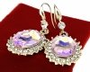 gold plated earrings with exclusive cubic zirconia