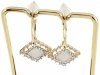 gold plated earrings with exclusive cubic zirconia