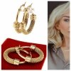 gold earrings made of stainless steel