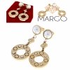 gold earrings made of stainless steel