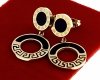 gold earrings made of stainless steel