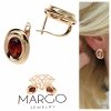gold plated earrings with exclusive cubic zirconia