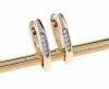 gold plated earrings with exclusive cubic zirconia