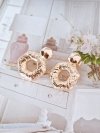 gold plated earrings with exclusive cubic zirconia