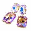 gold plated earrings with exclusive cubic zirconia