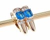 exclusive swarovski gold-plated earrings
