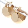 gold plated earrings with exclusive cubic zirconia