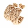 gold plated earrings with exclusive cubic zirconia