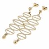 gold earrings made of stainless steel