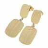 gold earrings made of stainless steel
