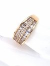gold ring 18,60mm. gold-plated engagement xuping