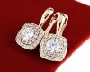 exclusive swarovski gold-plated earrings