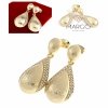 gold plated earrings with exclusive cubic zirconia