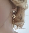 gold earrings made of stainless steel