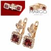exclusive swarovski gold-plated earrings