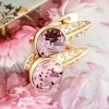 exclusive swarovski gold-plated earrings