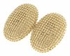 gold earrings made of stainless steel