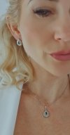 18k gold plated set pendant earrings xuping