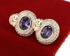 exclusive swarovski gold-plated earrings