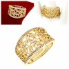 gold ring 17,00mm. gold-plated engagement xuping