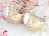 gold earrings made of stainless steel
