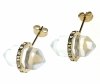 gold earrings made of stainless steel