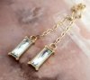 gold earrings made of stainless steel