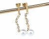 gold earrings made of stainless steel