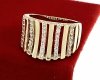 gold ring 18,60mm. gold-plated engagement xuping