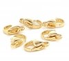 GOLD PLATED CARABINER 12MM FOR BRACELET OR CHAIN