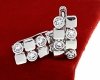 gold plated earrings with exclusive cubic zirconia