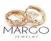 gold plated earrings with exclusive cubic zirconia
