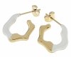 gold earrings made of stainless steel