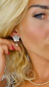 gold earrings made of stainless steel