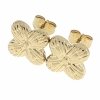 gold earrings made of stainless steel