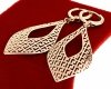 exclusive swarovski gold-plated earrings