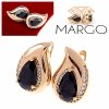 exclusive swarovski gold-plated earrings