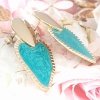 gold earrings made of stainless steel