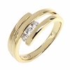 gold ring 18,60mm. gold-plated engagement xuping