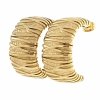 gold earrings made of stainless steel