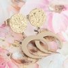 EARRINGS SILVER STAINLESS STEEL CELEBRITY