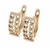 gold plated earrings with exclusive cubic zirconia