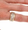 gold ring 18,60mm. gold-plated engagement xuping