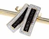 gold earrings made of stainless steel